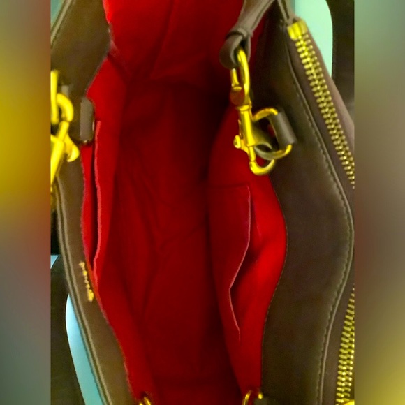 RARE CHLOE Brown Red Leather Shoulder Bag - Picture 11 of 12